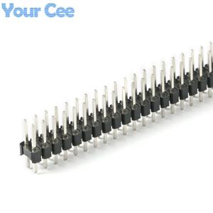 10pcs/1pc 2.54mm 2*40 핀 남성 더블 행 핀 헤더 스트립 커넥터 2x40p DIY 키트 부품