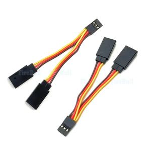 1 2pcs /5pcs 90mm 서보 분배기 케이블, 1 남성 2 여성 JR 스타일 서보 Y 하네스 케이블 RC 자동차 무인 항공기 용 연장 리드 와이어