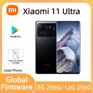 샤오미 11 울트라 글로벌 5G 스마트폰 12+512GB 스냅드래곤888 6.81인치 50MP 120W 무선 충전, 중고폰