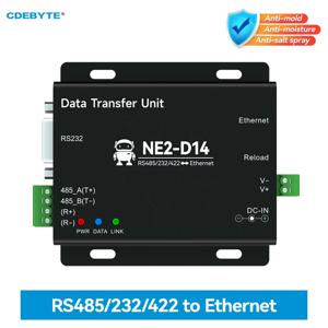 RS485/RS232/RS422-이더넷 직렬 서버 DC8-28V Modbus TCP-RTU MQTT 양방향 소켓 링크 CDEBYTE NE2 시리즈 AT 명령