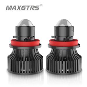 2pcs 자동차 H7 H11 9005 9006 레이저 헤드 라이트 전구 미니 프로젝터 렌즈 라이트 자동 LED 안개등 3000K 골드 LED H7 H8 HB3 HB4