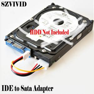 SZVIVID HDD 3.5 IDE-SATA 어댑터 하드 디스크 변환기 PATA IDE 39/40Pin-SATA 22Pin 하드 드라이브 커넥터(데이터 케이블 포함)