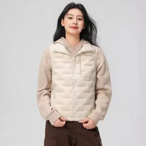 겨울 신상 여성용 노벨 아우터 베스트 90% 화이트 덕다운 초경량 민소매 따뜻한 조끼 여성용