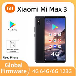 글로벌 펌웨어 샤오미 맥스 3 스마트폰 스냅드래곤636 후면 지문인식 6.9인치 12MP 블루투스 5.0 안드로이드 스마트폰 중고폰