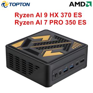 토폰 게이밍 미니 PC OCuLink AMD 라이젠 AI 9 HX 370 ES AI 7 PRO 350 ES USB4 2x2.5G LAN 2xNVMe 데스크탑 컴퓨터 윈도우 11 WiFi6E