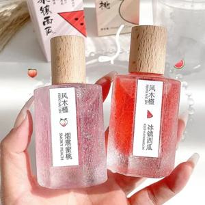 복숭아 수박 과일 향수 신선한 천연 향기 라스트 머스크 코코넛 참 라이트 향수 레이디 데이트 활력 향수 스프레이