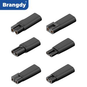 브랭디 6개입 타입-C 교체용 충전기 USB 어댑터 모든 종류의 전기 헤어 클리퍼, 수염 트리머, 면도기에 적합
