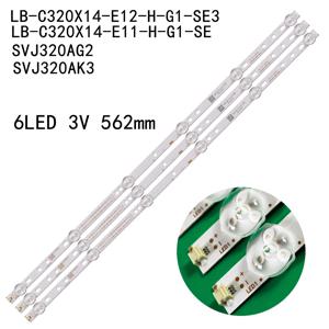 LED 백라이트 3개 562mm 32인치 LB-C320X14-E11-H-G1-SE LB-C320X14-E12-H-G1-SE3 SVJ320AK3 SVJ320AG2 SVJ320AG2-REV2-6LED-130307