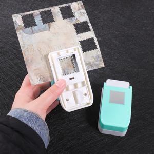 스탬프 모양 종이 펀치, 휴대용 공예용 홀 펀처, 스크랩북 용품, DIY 카드 제작 및 종이 공예 도구