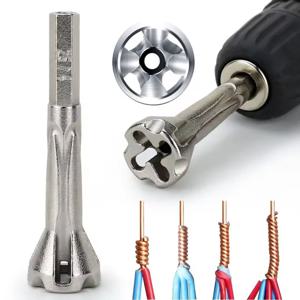 2.5‑4mm² 4‑6mm² 와이어 트위스팅 도구 자동 5‑와이어 스트리퍼 빠른 전기 케이블 커넥터 트위스터