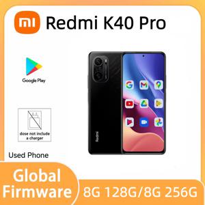 글로벌 펌웨어 샤오미 레드미 K40 프로 스마트폰 하이퍼 OS 1.0 써큘러 스냅드래곤 888 6.67인치 중고폰 충전기 없음