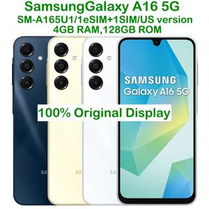 중고 삼성 갤럭시 A16 5G A166U1 스마트폰 미국 버전 6.7인치 슈퍼 AMOLED 90Hz 1080 x 2340 50MP 리퍼비시 삼성 5000mAh