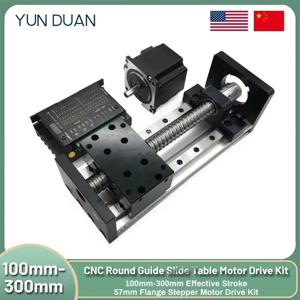 네마 23 57mm 리니어 모터 키트 CNC 볼 스크류 슬라이딩 테이블 60kg SFU1605/1610 모터 슬라이드 테이블 리니어 가이드 스테이지 모션 모듈