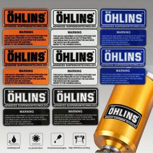 2 색 반사 OHLINS 서스펜션 충격 스티커 오토바이 자전거 수정 데칼 자전거 스티커 반사 스티커