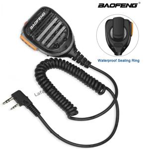 Baofeng PTT 방수 스피커 마이크 UV-5R BF-888S UV-82 UV-10R UV-S9 PLUS UV 13 Pro 양방향 라디오 핸드 헬드 마이크 K 포트