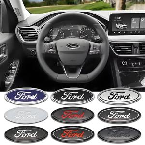 ABS 자동차 스티어링 휠 로고 엠블럼 스티커 포드 ST 라인 포커스 몬데오 피에스타 쿠가 MK2 MK3 MK4 머스탱 자동차 배지 액세서리