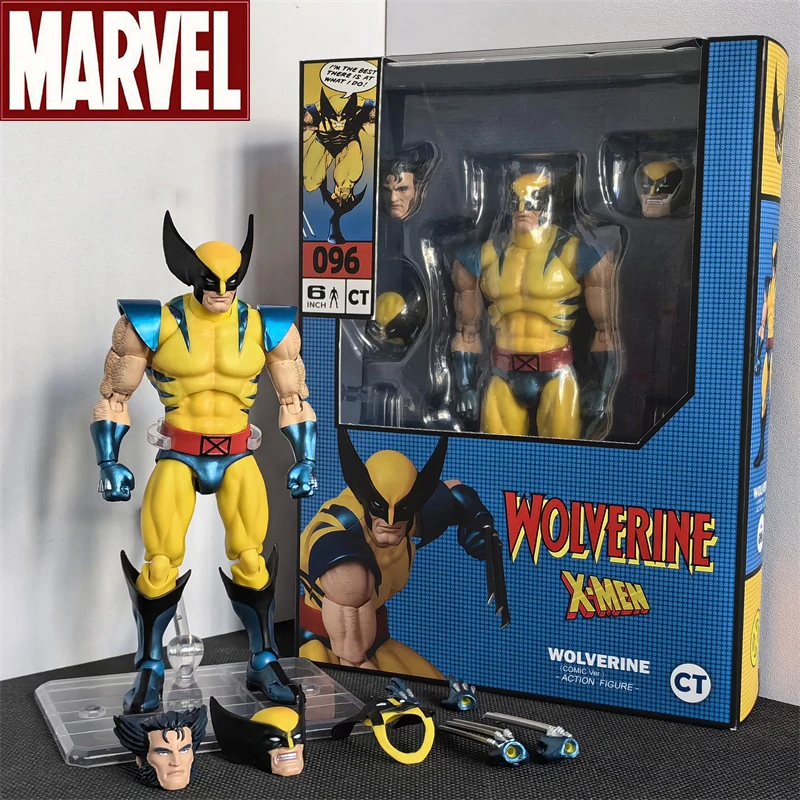 Ct Mafex 096 울버린 액션 피규어 장난감 세트 고품질 이동식 동상 모델 인형 소장 장식품 할로윈 크리스마스 선물