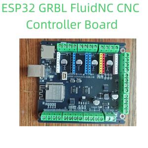 ESP32 GRBL FluidNC CNC 조각기 제어 보드, 3축/4축, 스텝스틱 모듈, 5V 펄스/방향 출력, 외부 스테퍼 드라이버