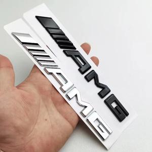 3D 메탈 AMG 엠블럼 자동차 리어 트렁크 배지 데칼 스티커 (메르세데스 벤츠 W204 W205 W203 W211 W212 W213 W201 W210 W124 W126 W140 용)