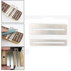 2 Pcs 기타 Fretboard 가드 지판 보호 도구 기타베이스 Luthier 도구 스테인레스 스틸베이스 지판 가드