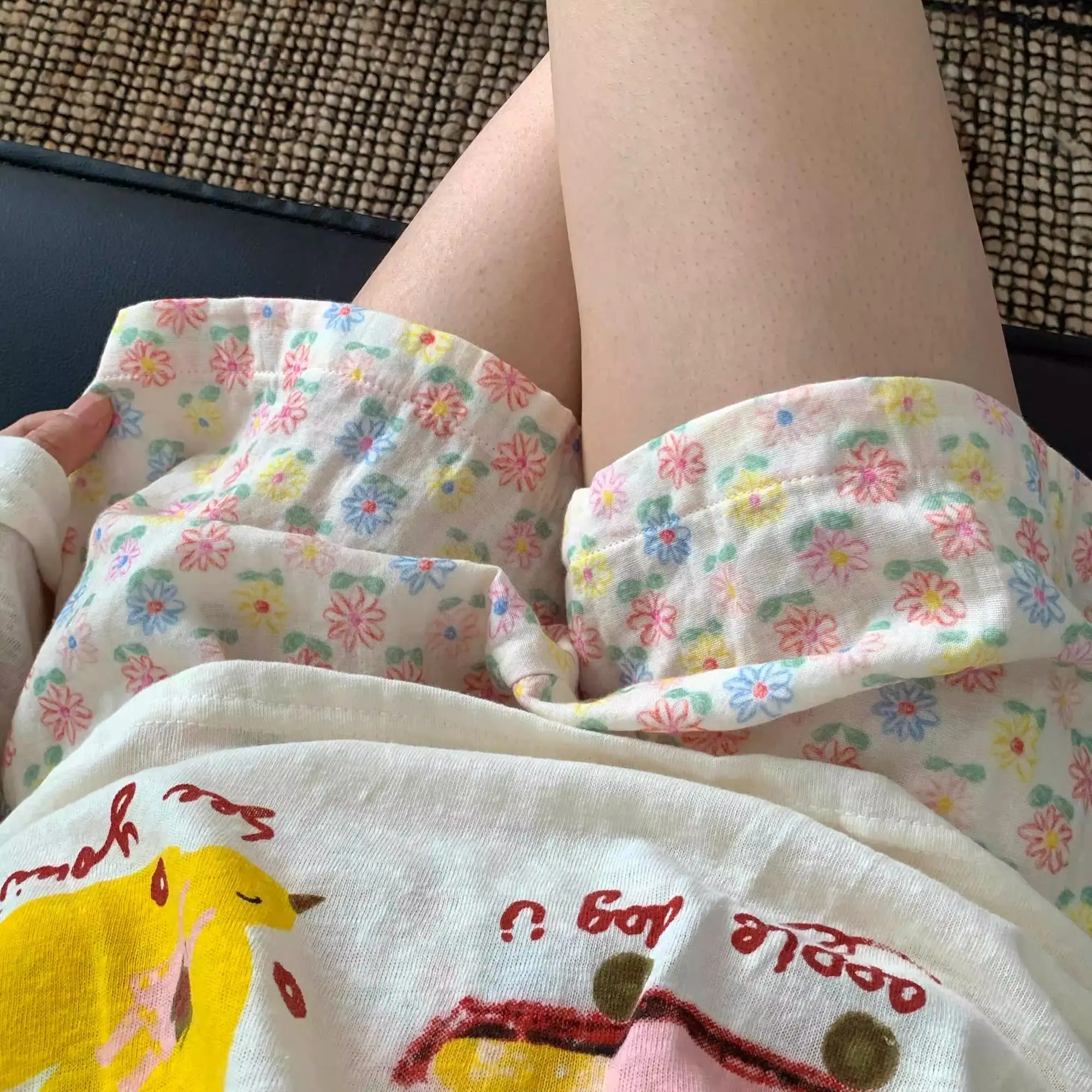 여성용 반바지 Kawaii 여성 캐주얼 수면 바지 여름 짧은 바지 프린트 신축성 있는 허리 Y2k Pantalones 2026 패션 하의
