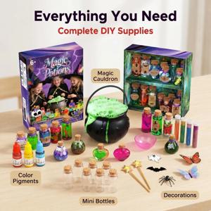 어린이를 위한 DIY 요정 마법 물약 키트, 물약 만들기 세트, 요정 물약 병, 공예 장난감, 과학 세트, 마법 키트