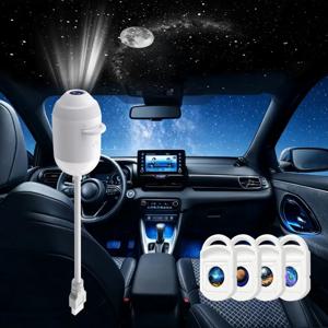 선명한 이미지의 USB 별빛 하늘 프로젝터 램프 터치 컨트롤 2-in-1 야간 조명 및 별빛 프로젝터