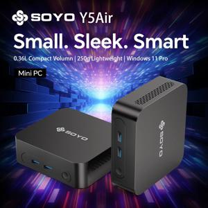 SOYO 미니 PC Y5 AIR 인텔 i5 4세대 8GB RAM 128GB ROM 윈도우 11 프로 WiFi BT4.2 데스크탑 컴퓨터