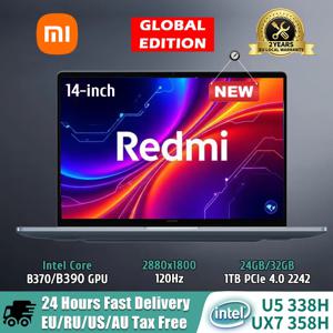【월드 프리미어】 샤오미 레드미 북 프로 14 노트북 Ultra5-338H/UltraX7-358H 32GB+1TB 14인치 2.8K 120Hz 화면 블루 노트북 샤오미