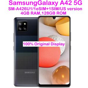 리퍼비시 삼성 갤럭시 A42 5G 스마트 안드로이드 폰 A426U1 6.6인치 AMOLED 중고 삼성 쿼드 카메라 48MP NFC 5000mAh 미국버전