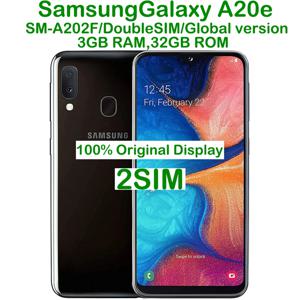 중고 삼성 갤럭시 A20e 스마트 안드로이드 폰 5.8인치 720x1560 글로벌 버전 듀얼심 NFC 리퍼비시 삼성 스마트폰 지문인식