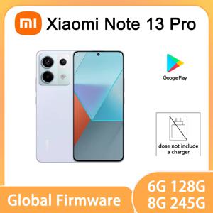 글로벌 펌웨어 샤오미 레드미 노트 13 프로 5G 스마트폰 128GB/256GB ROM 스냅드래곤 7s Gen 2 67W 터보 중고폰 충전기 없음