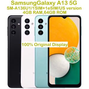 중고 삼성 갤럭시 A13 5G A136U1 스마트 안드로이드 폰 6.6인치 50MP 삼성 스마트폰 5000mAh 15W NFC 미국 버전 언락