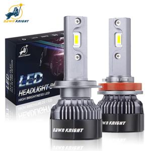 DAWNKNIGHT K5C 미니 40W H7 H4 긴 수명 버전 Led 헤드 라이트 전구 4300K ​​K6C Led HB3 H11 램프 전구 H1 HB4 Led 조명 자동차 12V