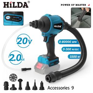 HILDA Duster 무선 압축 공기 송풍기 Makita 18-21V 배터리 용 전기 팽창기 먼지 제거 및 진공 먼지 제거 기계
