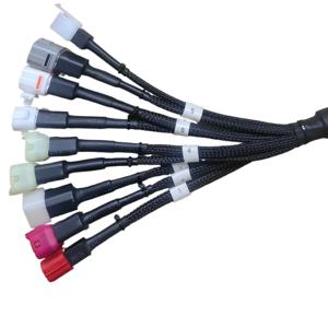BS6 8in1 자전거 케이블 OBD 1대 다중 연장 와이어 유로4 오토바이용, 스즈키, 혼다, 야마하, 가와사키 호환