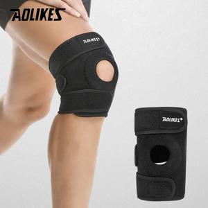 AOLIKES 1PCS 남성 여성을 위한 새로운 무릎 지지대, 조절 가능한 압축 슬리브 랩 슬개골 패드 힘줄 부상 회복, 달리기