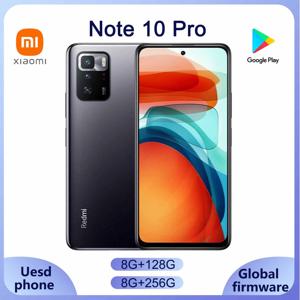 샤오미 레드미 노트 10 프로 스마트폰 5G 스마트폰 포켓 X3 GT 디멘시티 1100 안드로이드 11 - 6.5인치 5000mAh 64MP 중고 휴대폰