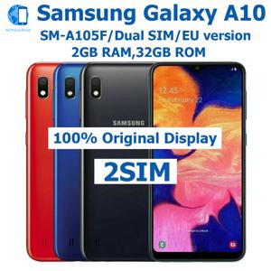 삼성 갤럭시 A10 스마트 안드로이드폰 듀얼심 6.2인치 2GB+32GB 유럽형 삼성 4G 삼성 3400mAh 오리지널 잠금해제