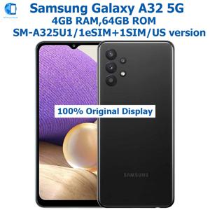삼성 갤럭시 A32 5G 스마트 안드로이드 폰 6.5인치 A325U1 스냅드래곤 5000mAh 4개 카메라 48MP NFC 미국판 오리지널 언락