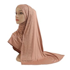 하이 퀄리티 부드러운 코튼 저지 스카프, 모달 머리 스카프, 여성용 히잡, 이슬람 숄, 레이디 보넷 헤드랩, H204