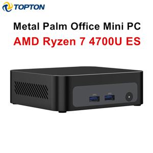 탑톤 팜 게이밍 미니 PC AMD 라이젠 7 4700U ES 3 5300U ES 2*DDR4 2*M.2 슬롯 휴대용 사무용 데스크탑 PC 윈도우 11 미니PC WiFi6