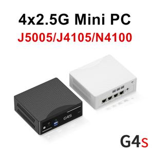 토포튼 4x2.5G LAN 방화벽 미니 PC 인텔 J5005 J4105 N4100 N3700 NAS 컴퓨터 MSATA+2.5인치 SATA pfSense Proxmox 홈 서버