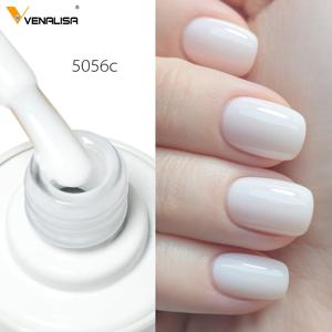 베날리사 네일 젤 폴리쉬 밀키 화이트 세미 투명 헤마 프리 쏙 오프 UV LED 젤 바니쉬 소프트 브러쉬 라운드 쉐입 피그먼트 1개