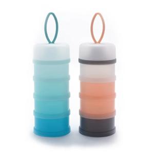 2pcs/1pc 4 레이어 아기 우유 분말 용기, 휴대용 포뮬러 디스펜서, 대용량 식품 저장 용기 상자