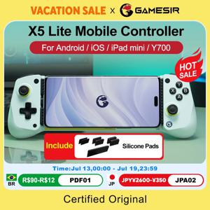 GameSir X5 Lite 모바일 폰 게임패드 아이폰 16 15 시리즈 아이패드 미니 안드로이드 태블릿 컨트롤러 홀 이펙트 조이스틱 디자인