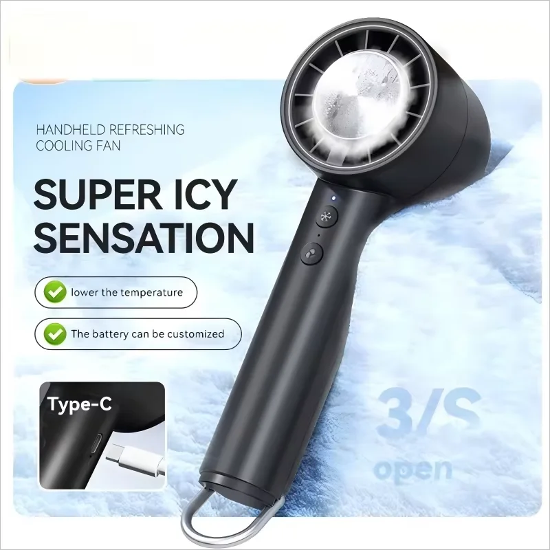 소형 팬 냉동 에어컨 휴대용 무소음 고속 Led 디스플레이 높은 풍력 USB 충전 팬 휴대용