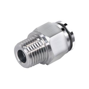 PC10-R1/4 직선형 및 PL 8mm-NPT1/8 엘보우 90도 에어 호스 퀵 푸시인 커넥터(304 재질 공압 피팅용)