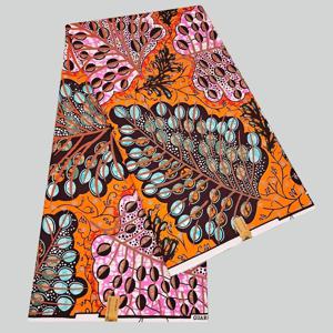 반짝이가 있는 그랜드 슈퍼 더치 왁스 원단, 100% 폴리에스터 프린트 천, 의류 재봉, DIY 공예, 웨딩, 파티용, 5야드