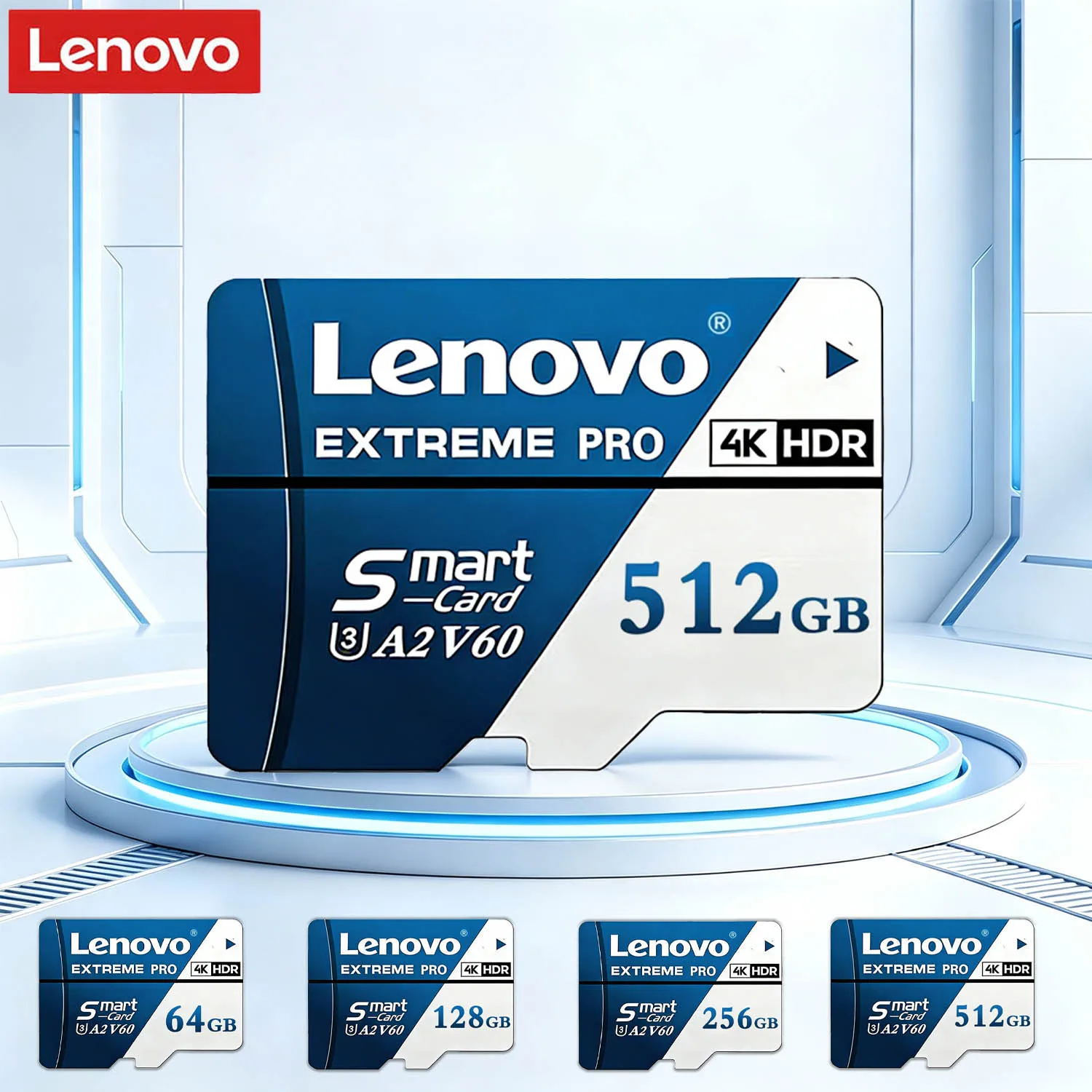 레노버 익스트림 프로 마이크로 SD 카드 고속 전송 메모리 카드 128GB 256GB 512GB U3 V60 TF 플래시 카드 (카메라, 드론용)
